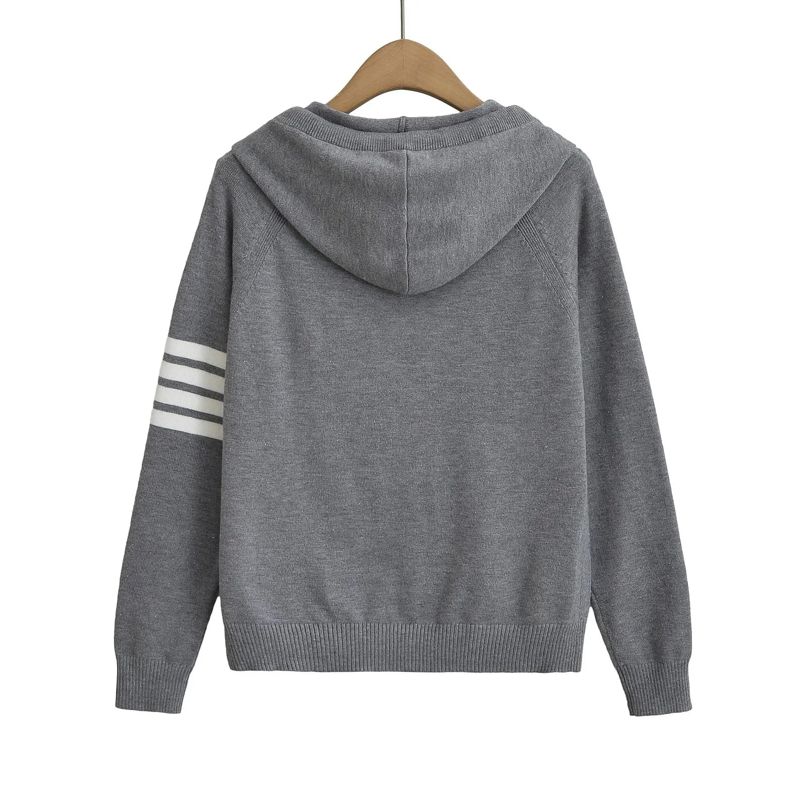Women’s Hooded Zip Sweater – Color Block Long Sleeve Hoodie EPR