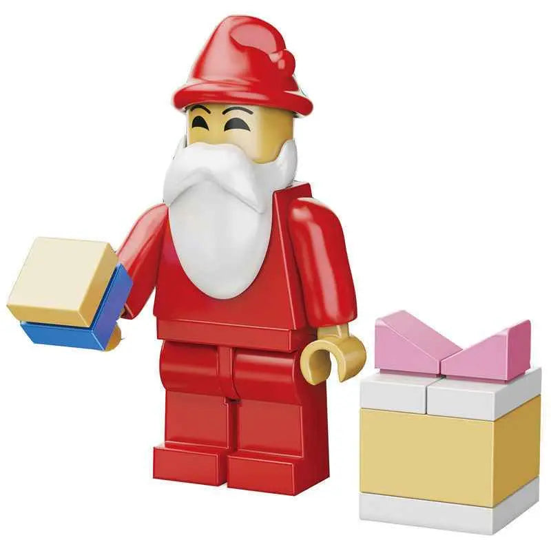 Christmas Building Block Toy Set – Santa & Reindeer DIY Assembly Kit for Kids