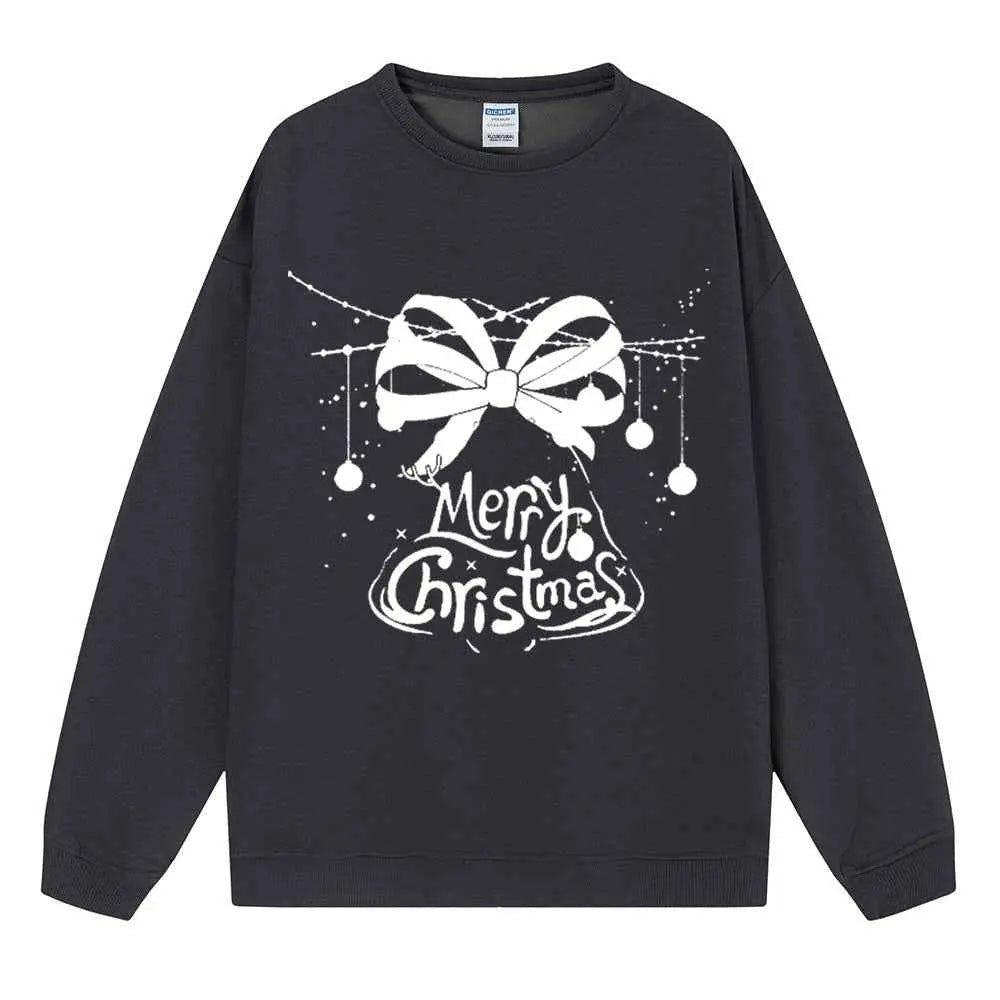 Women’s Christmas Anime Hoodie – Cute Cartoon Loose Fit Sweatshirt