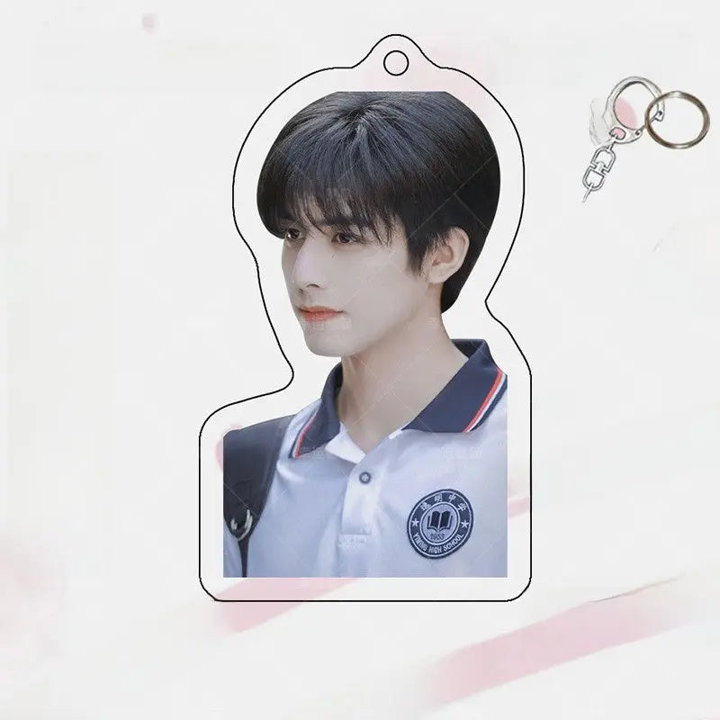 Song Weilong Acrylic Keychain Double-Sided Celebrity Charm | Fan Merch Bag Pendant with Gift Box TED
