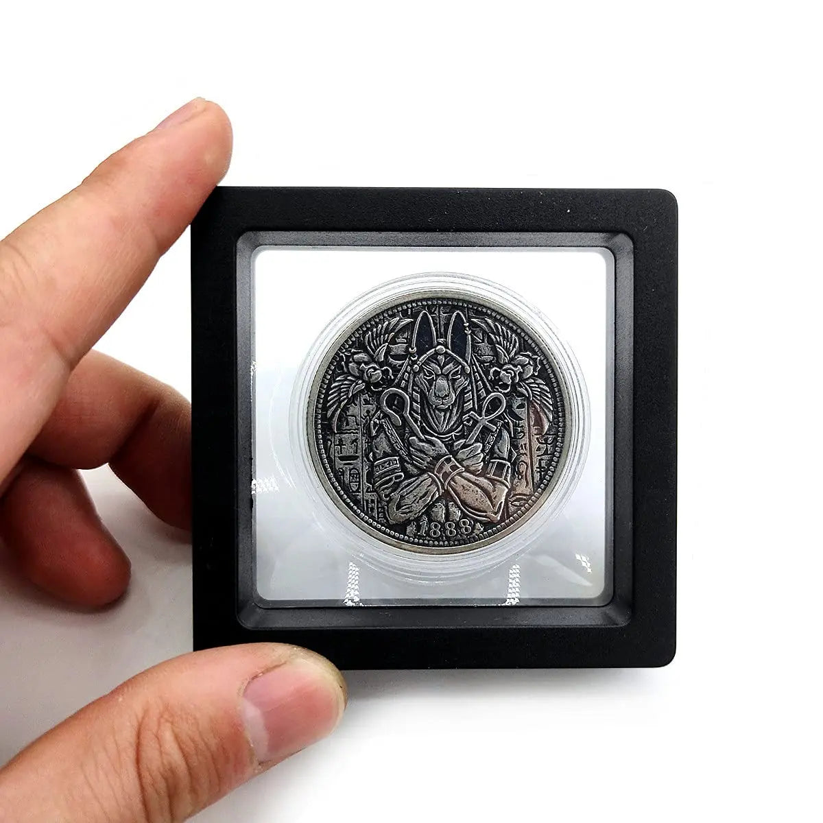 Morgan Silver Dollar Eagle Coin – Zodiac Collectible with Display Box CJ