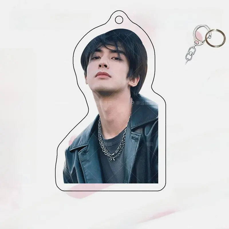 Song Weilong Acrylic Keychain Double-Sided Celebrity Charm | Fan Merch Bag Pendant with Gift Box TED