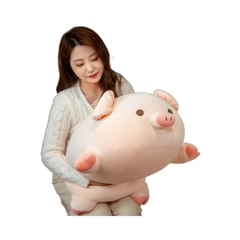Cute Plush Pig Pillow Toy Soft Cuddly Pig Doll TED