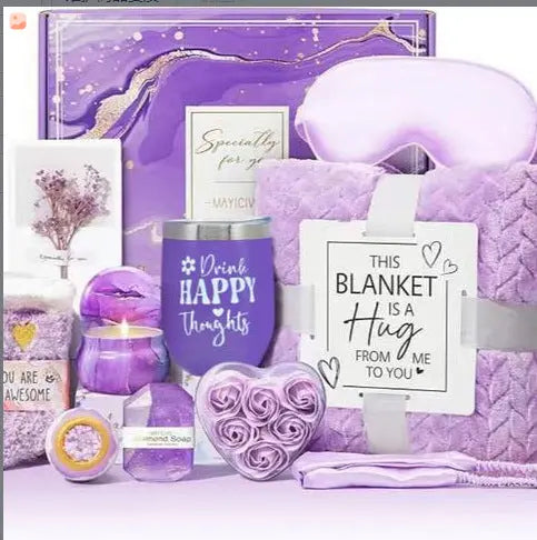 Luxury Spa Gift Box  Relaxation Gift Basket for Women | Self Care Kit for Birthdays & Mothers Day TED