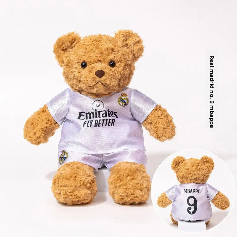 Sports Fan Teddy Bear Plush Soft Athlete-Themed Collectible Stuffed Toy TED