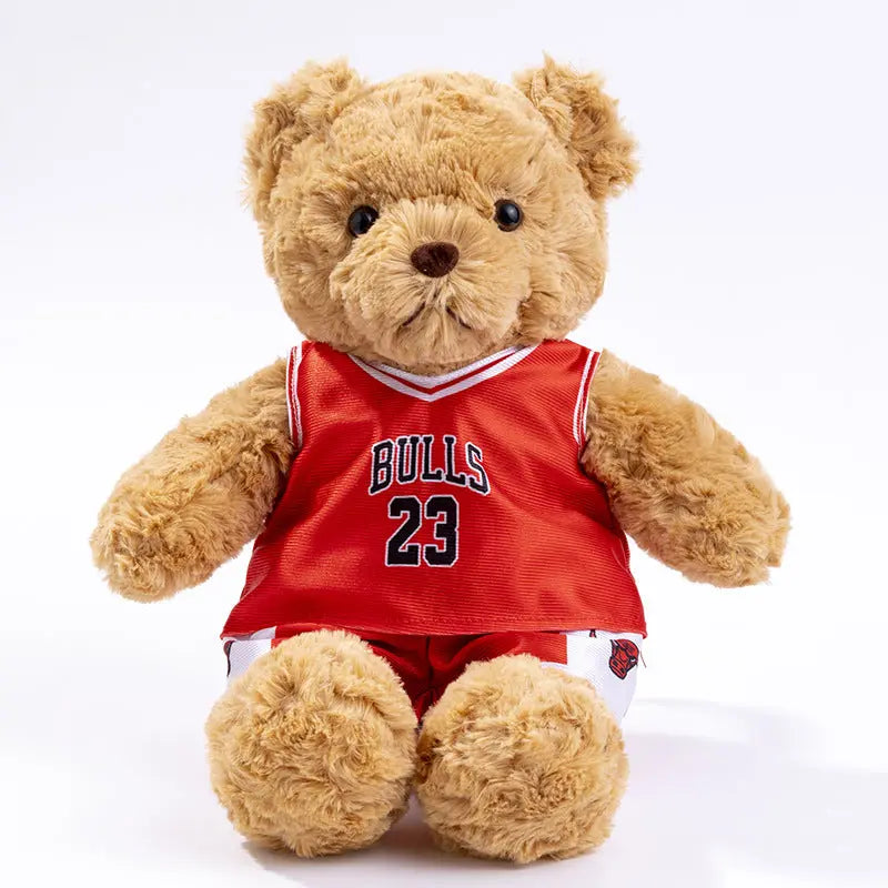 Sports Fan Teddy Bear Plush Soft Athlete-Themed Collectible Stuffed Toy TED