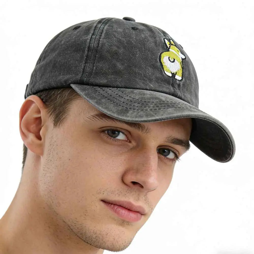 2pcs Dog Gifts For Men Baseball Hat, Dog Lover Gift For Dad Men Fathers Day, Dog Mama Gifts , Adjustable Embroidered Baseball Cap