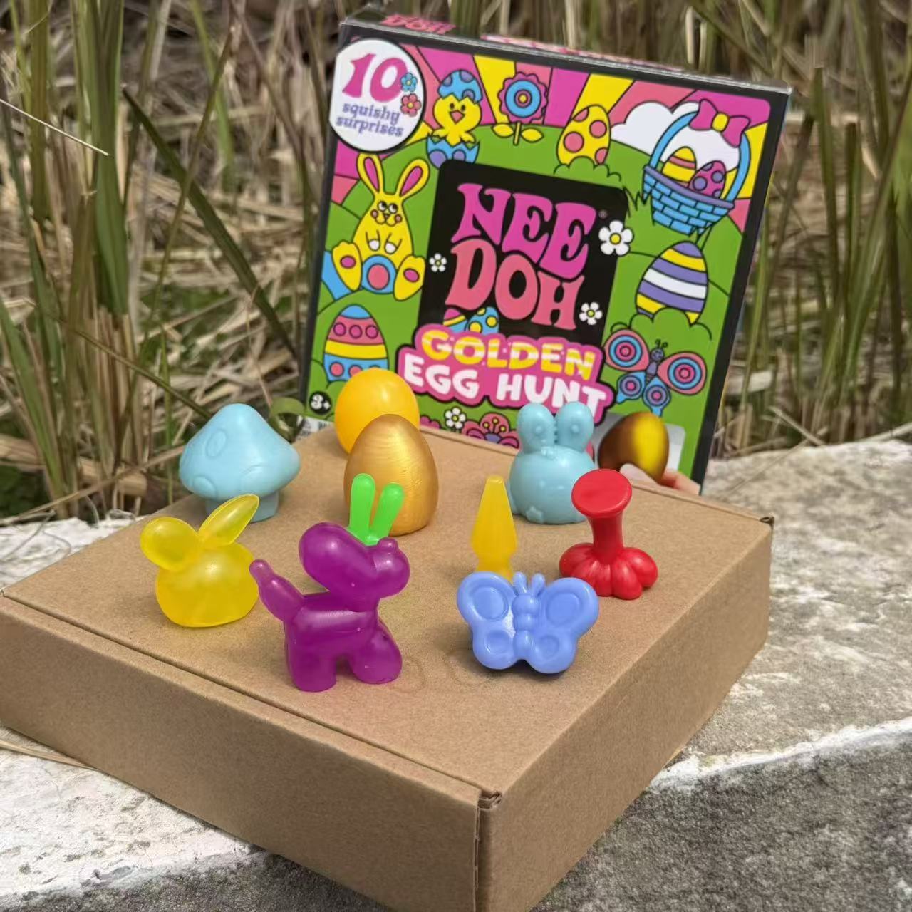 Easter Squishy Blind Box Toy Set - Surprise Golden Egg Sensory Collectibles
