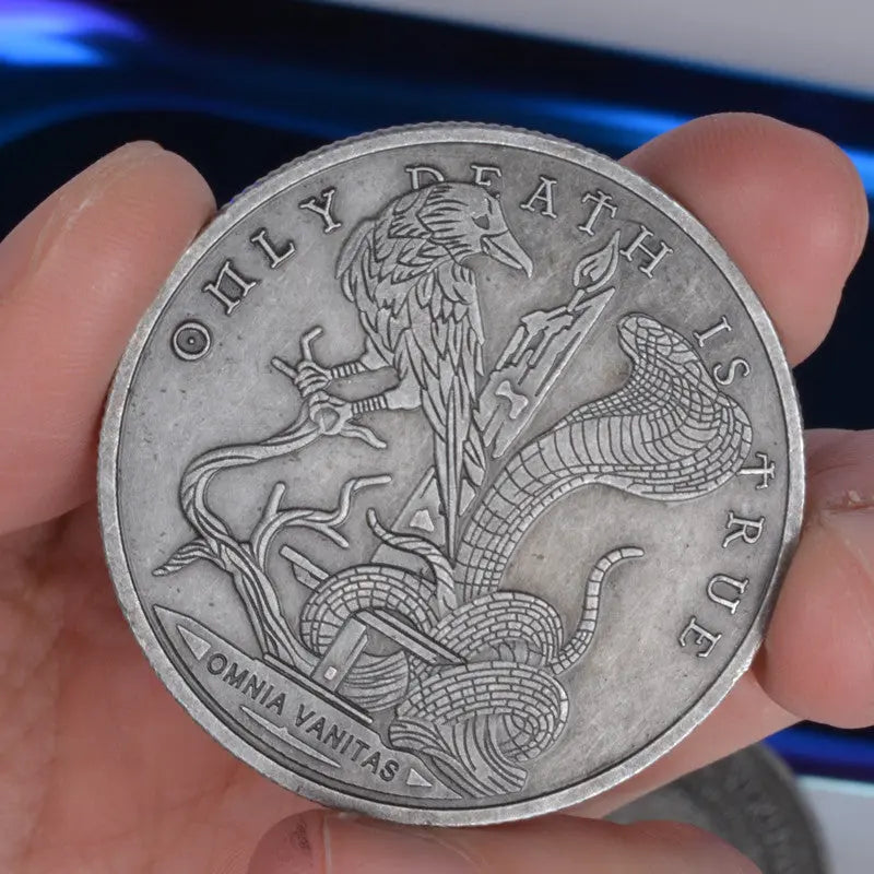 Eagle & Snake Collectible Coin – Antique Silver Cameo Commemorative Medal CJ