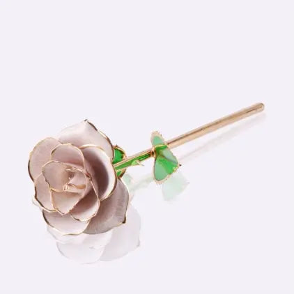 Eternal Painted Rose Gift ? Hand-Painted Mirror Gloss Flower in Luxury Box | Forever Love Keepsake TED