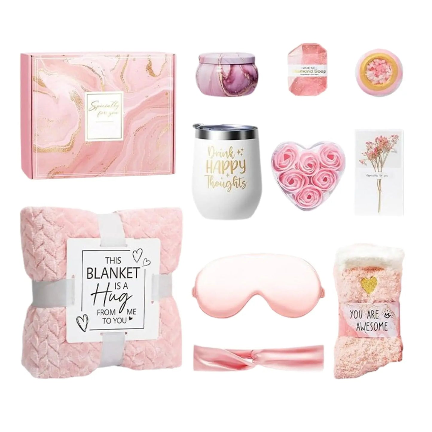 Luxury Spa Gift Box  Relaxation Gift Basket for Women | Self Care Kit for Birthdays & Mothers Day TED