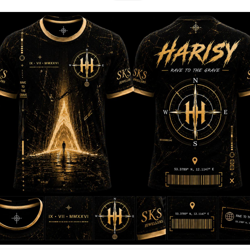 3D Compass Print Mens Quick-Dry T-Shirt - Retro Harajuku Outdoor Streetwear Tee