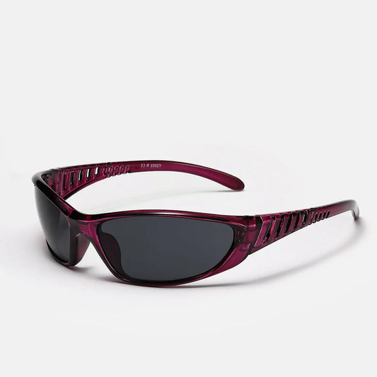 Futuristic Hollow Tech Sunglasses – UV400 Oval Frame Shades | Cyberpunk Style Fashion Glasses CJ