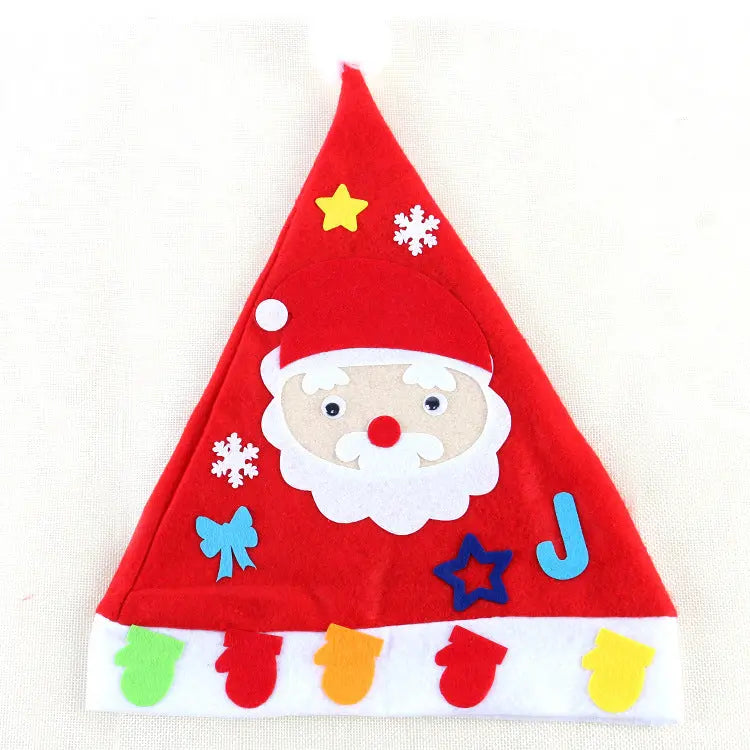 DIY Christmas Hat Kit for Kids – Cute Santa Craft Hat | Holiday Party Activity & Family Fun Decoration CJ