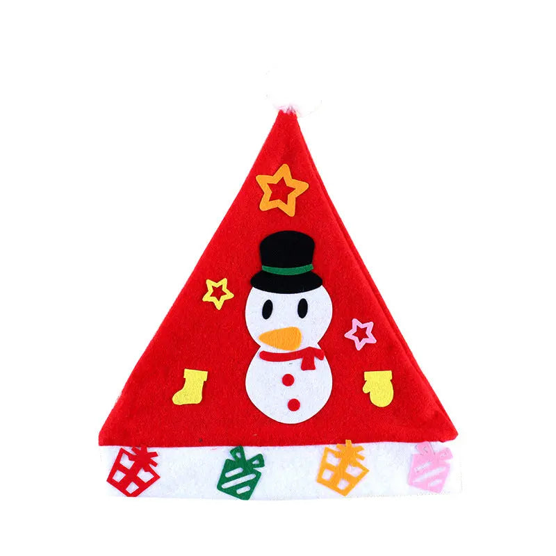 DIY Christmas Hat Kit for Kids – Cute Santa Craft Hat | Holiday Party Activity & Family Fun Decoration CJ