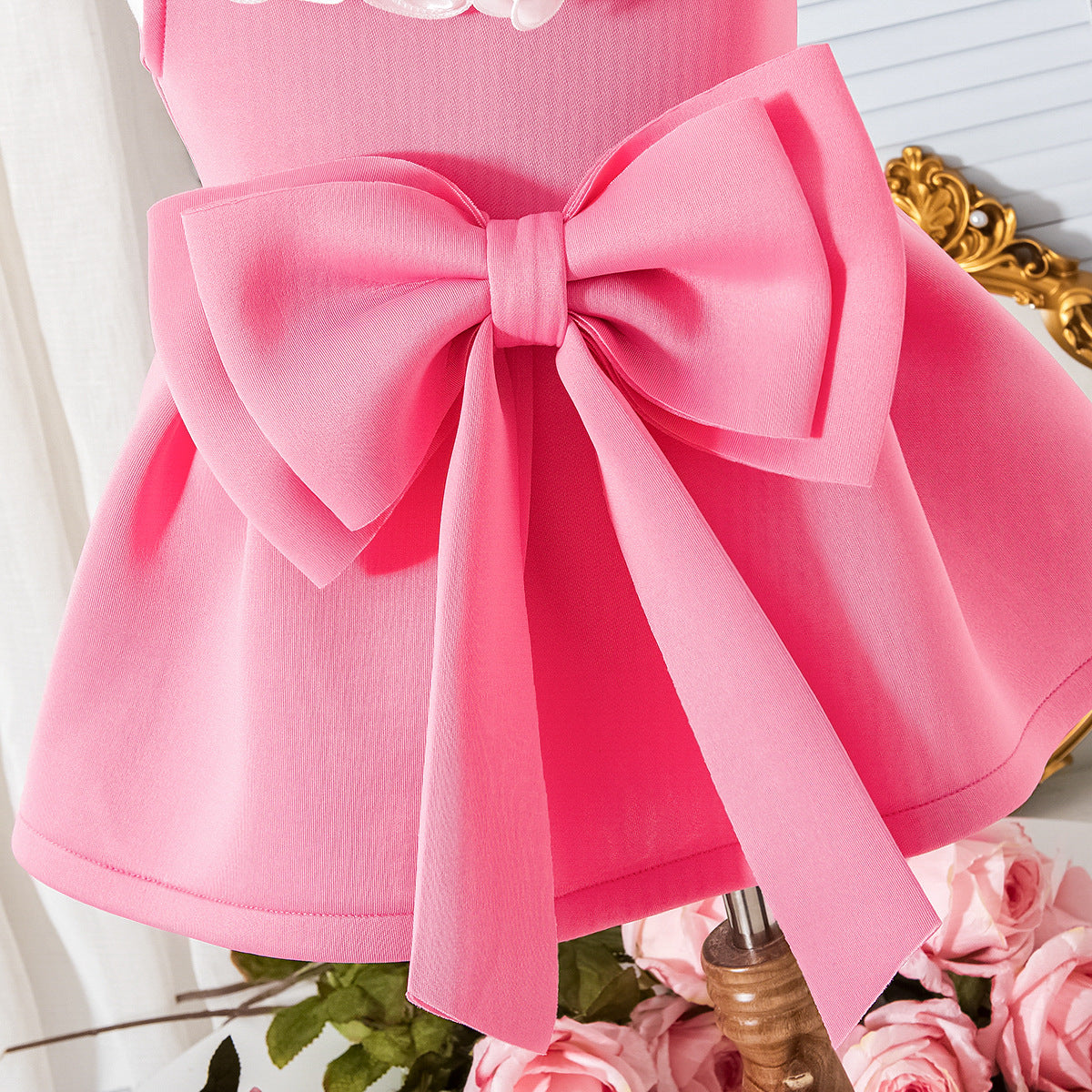 Girls Pink Cotton Short Sleeve Dress | Toddler Pink Summer Dress - EverCharm Gifts