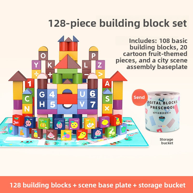 Montessori Building Blocks Set for Kids | 100-200 Piece Creative Learning Toy - EverCharm Gifts