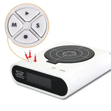 Interactive Target Alarm Clock with Toy Gun Infrared Shooting Game Wake-Up Clock