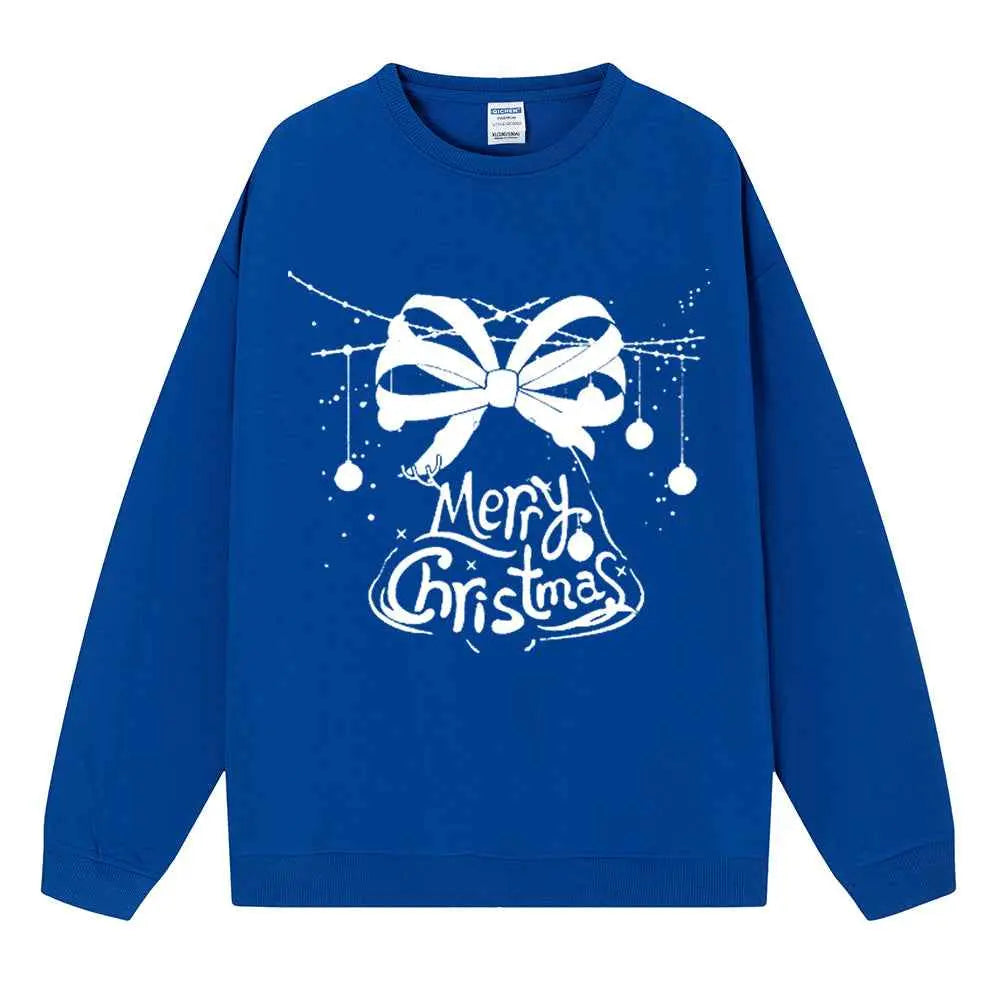 Women’s Christmas Anime Hoodie – Cute Cartoon Loose Fit Sweatshirt