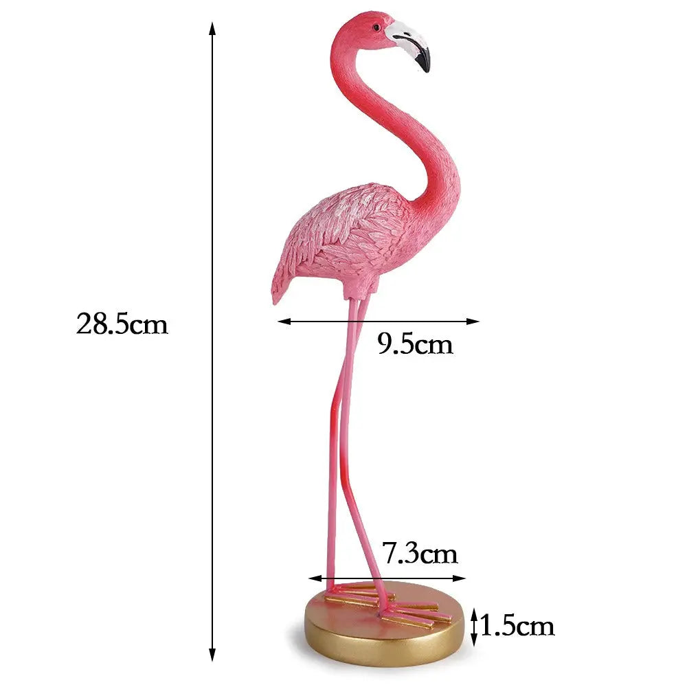 Minimalist Flamingo Resin Decor – Modern Home Accent Statue EPR
