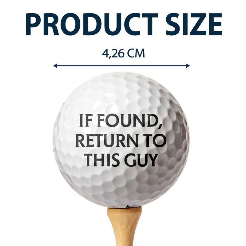 Personalized Golf Ball for Dad – Custom Photo “If Found Return To This Guy” Father’s Day Gift EPR