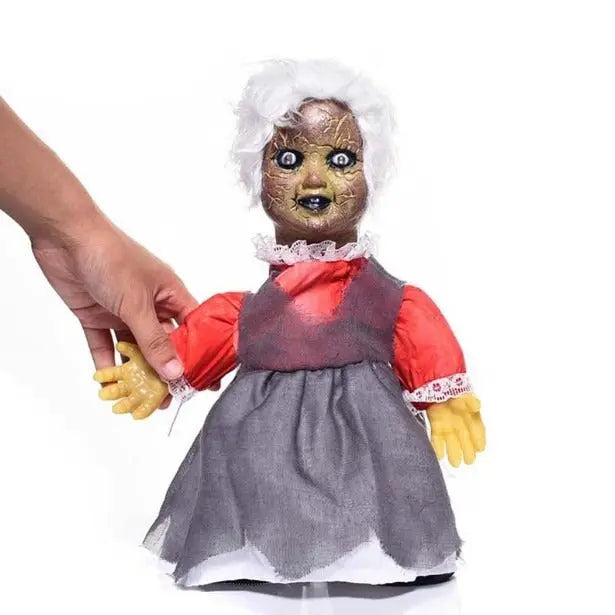 Halloween Walking Talking Doll – Motion & Voice Activated Scary Decoration EPR