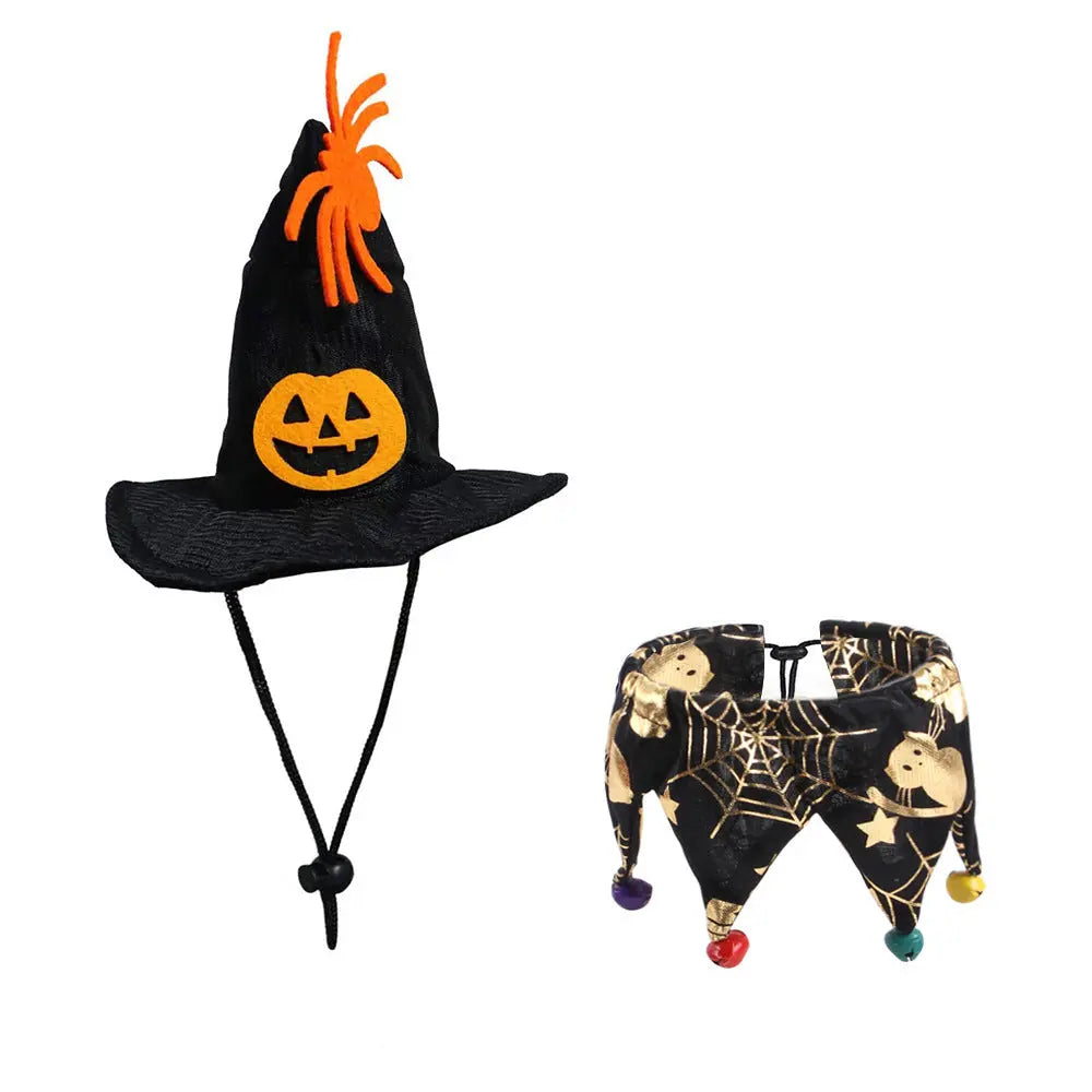 Halloween Hat and Scarf Set – Cozy Polyester Costume Accessories EPR
