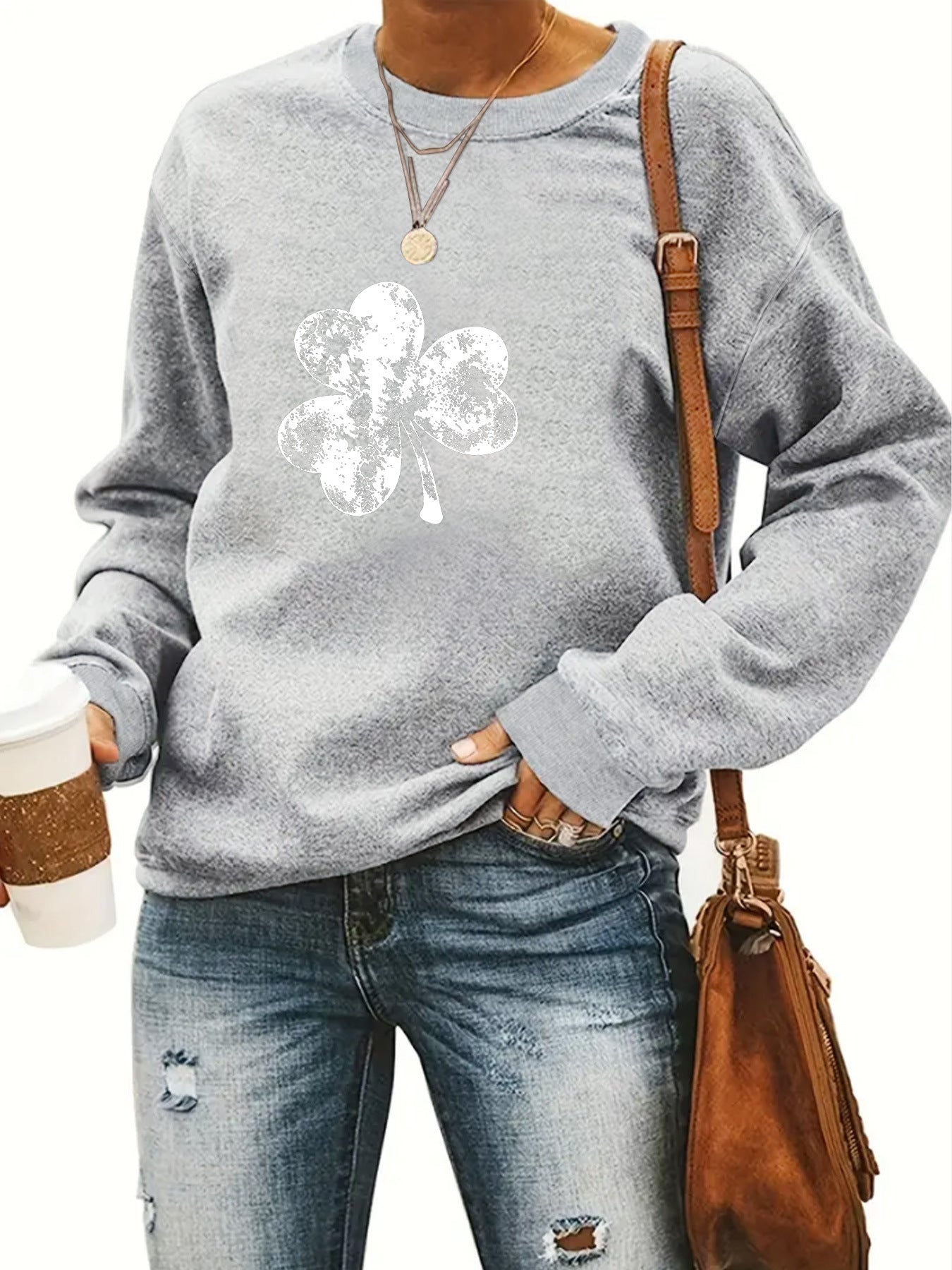 Women’s St. Patrick’s Day Graphic Sweatshirt – Casual Long Sleeve Streetwear Pullover