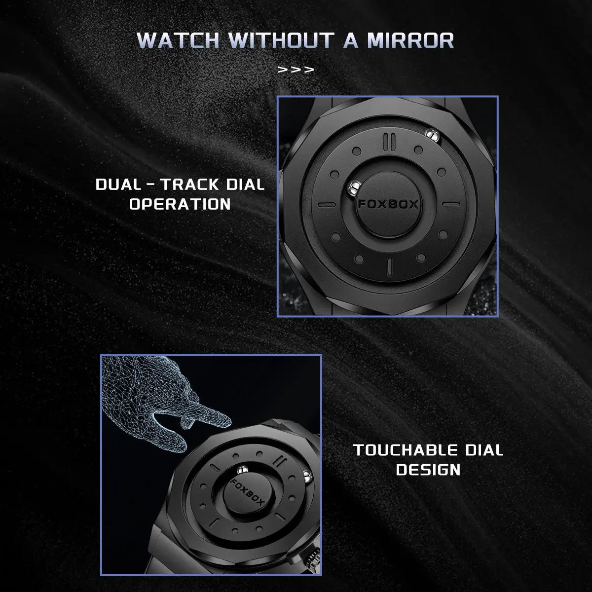 FOXBOX Magnetic Levitation Watch – Men’s Creative High-Tech Quartz Wristwatch EPR