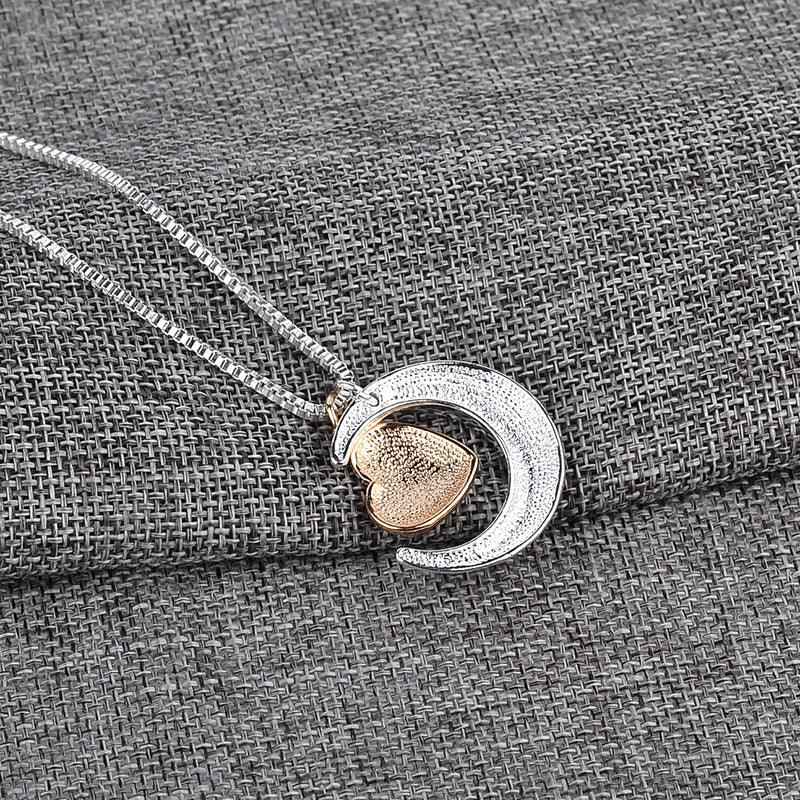 “I Love You Mom” Heart Pendant Necklace – Mother’s Day Gift Sweater Chain Jewelry