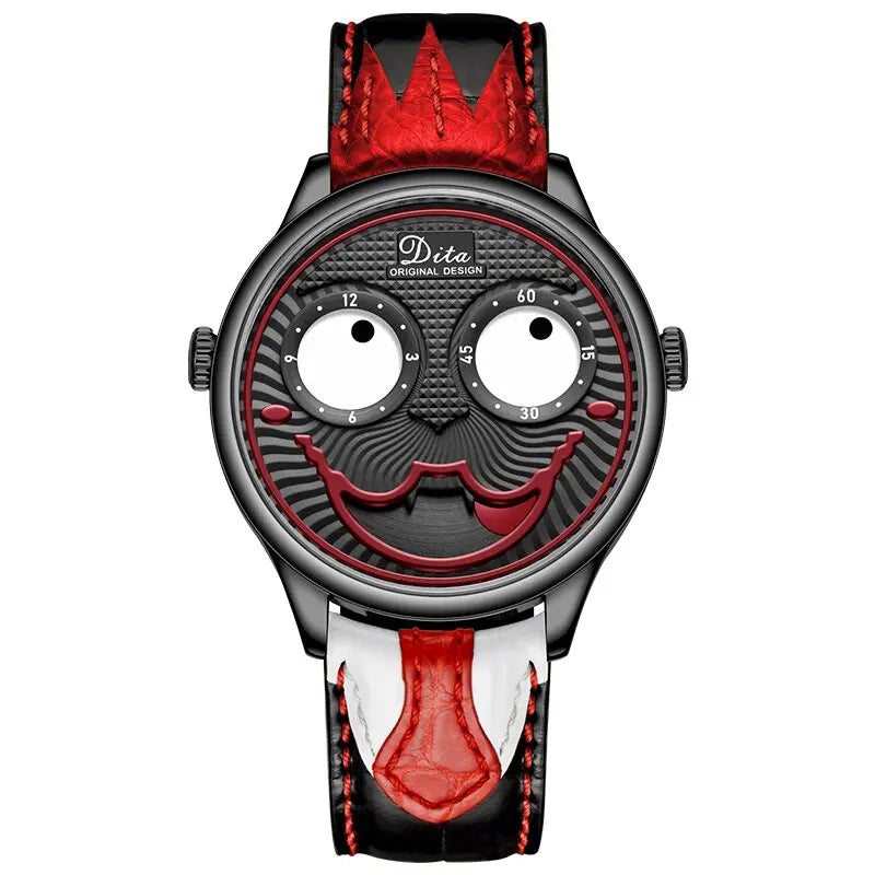 Men’s Joker Quartz Watch – Luxury Designer Leather Strap Fashion Watch EPR