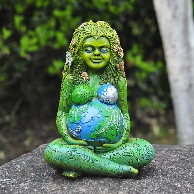 Mother’s Day Earth Mother Gaia Statue – Resin Goddess Garden & Home Décor EPR