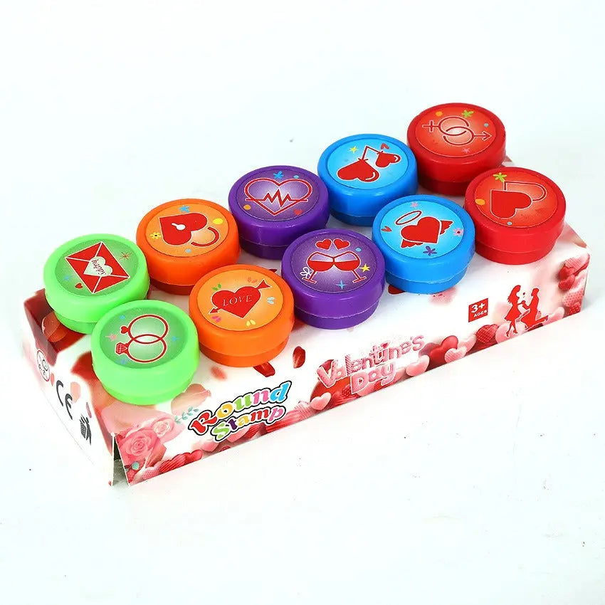 Kids Puzzle Stamp Set – Quick Drying Round Toy Seals for Creative Play EPR