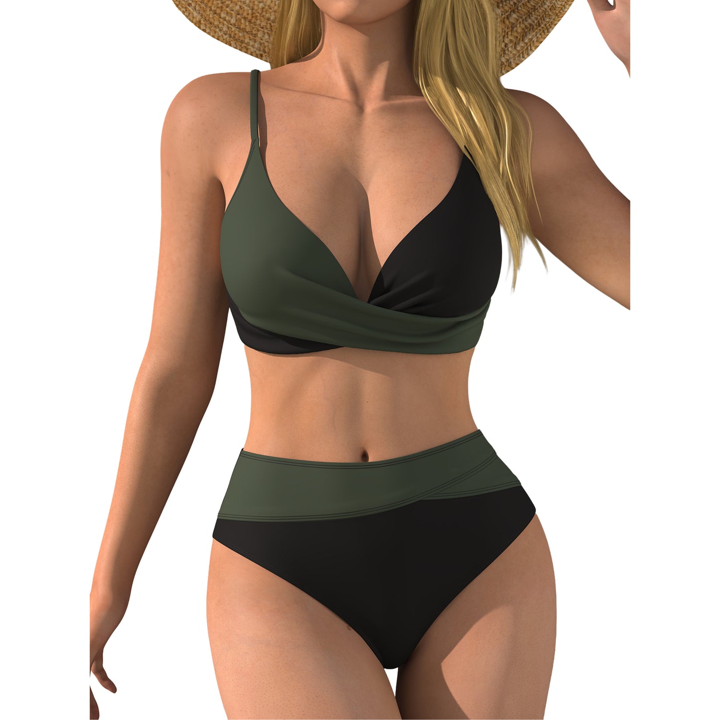 Womens High Stretch Bikini Set - Quick Dry Sexy Swimwear | Free Shipping