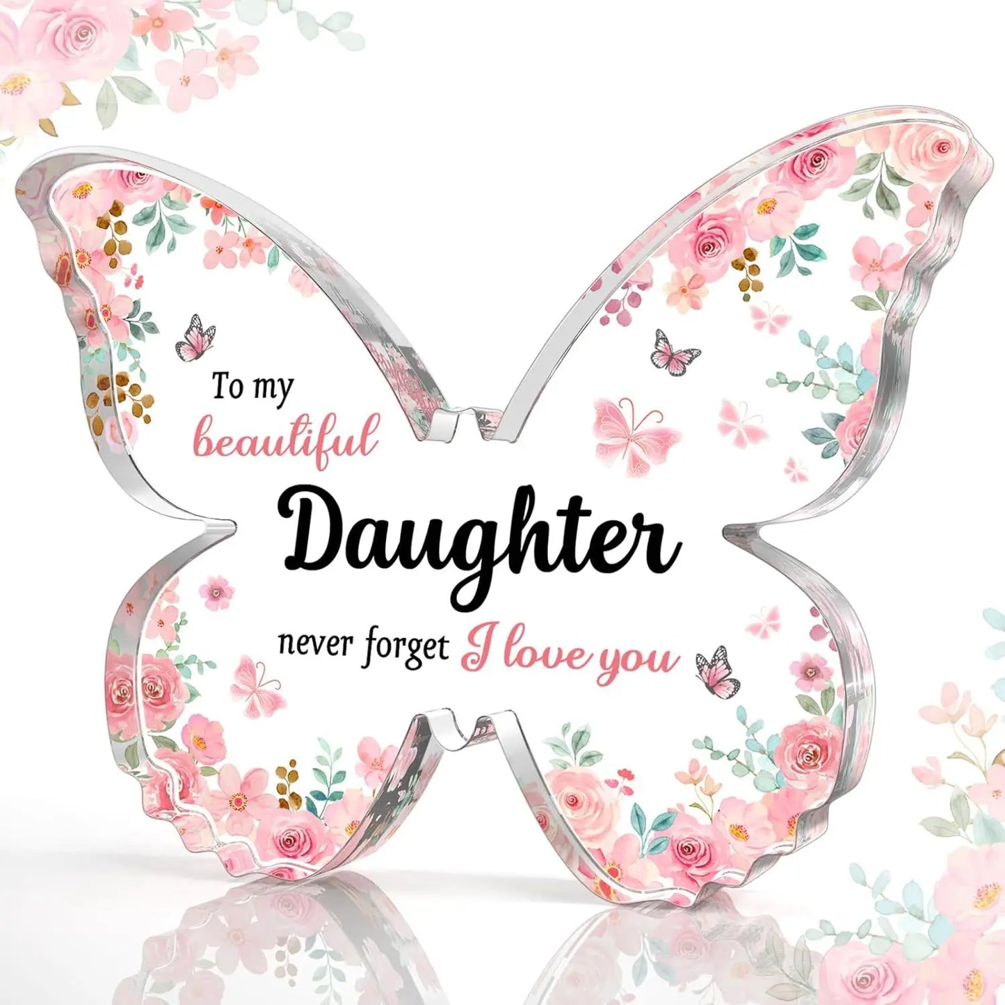 Butterfly Gift for Mom – Inspirational Acrylic Decor Mother’s Day Keepsake CJ
