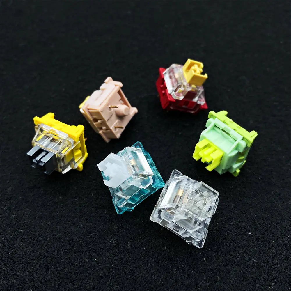 Silent Mechanical Keyboard Switches – Dustproof Custom Key Switch Set | Wireless Compatible (10–110 PCS) CJ
