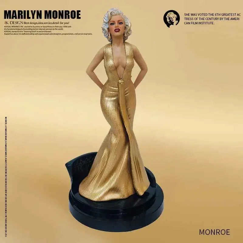 Marilyn Monroe Collectible Statue – Classic Hollywood Decorative Figurine with Display Base