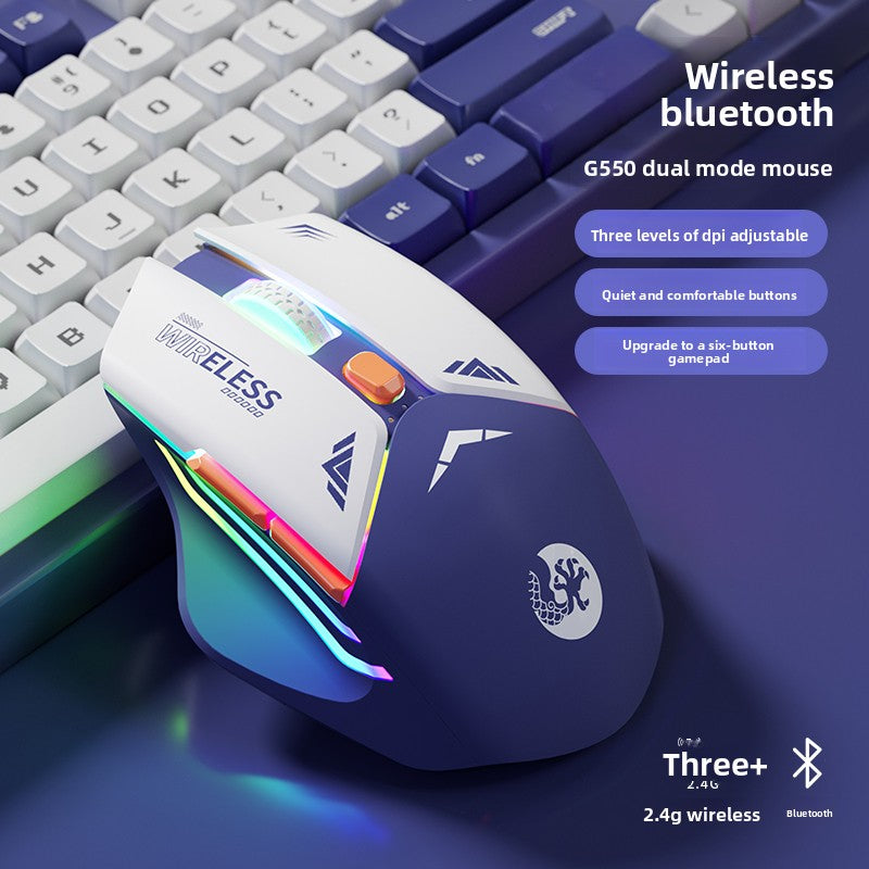 Dual Mode Wireless Gaming Mouse | Bluetooth & 2.4GHz Rechargeable Bluetooth Mouse - EverCharm Gifts