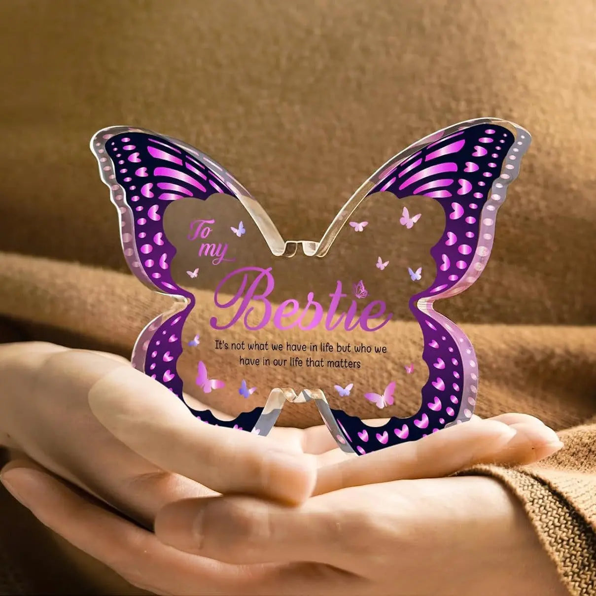 Butterfly Gift for Mom – Inspirational Acrylic Decor Mother’s Day Keepsake CJ