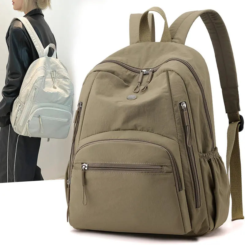 Lightweight Waterproof Puff Backpack Large Capacity Nylon Travel & Casual School Bag | Anti-Theft Everyday Backpack