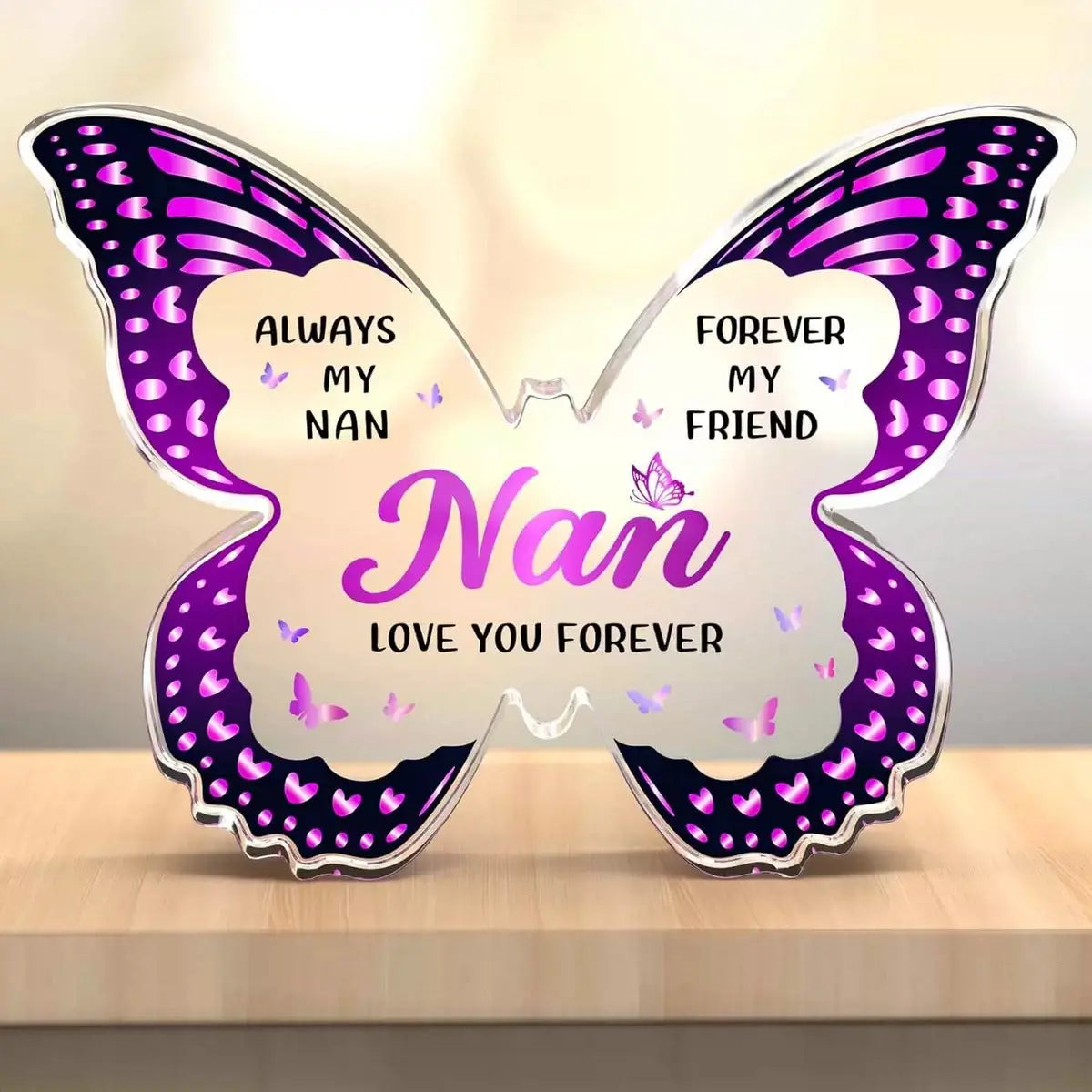 Butterfly Gift for Mom – Inspirational Acrylic Decor Mother’s Day Keepsake CJ