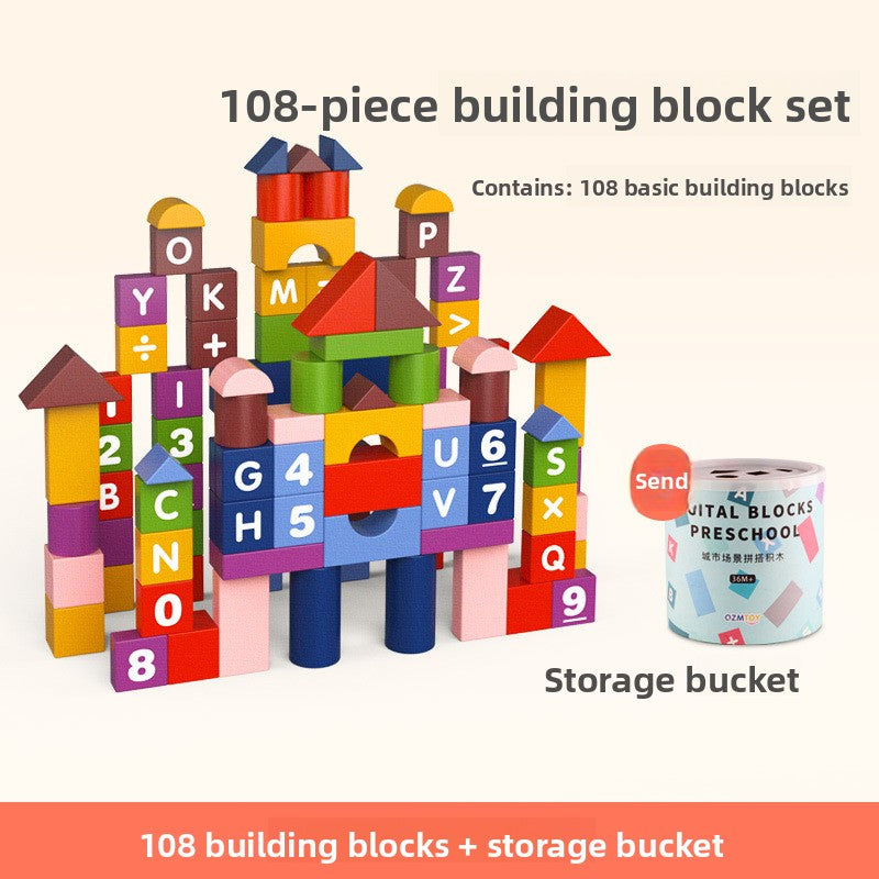 Montessori Building Blocks Set for Kids | 100-200 Piece Creative Learning Toy - EverCharm Gifts
