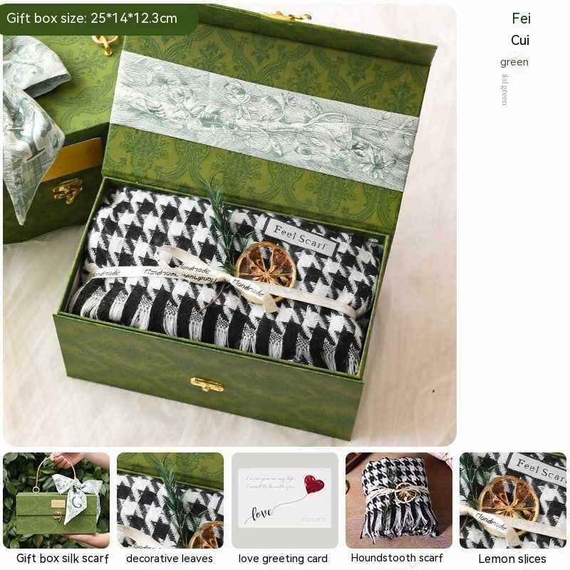 Luxury Matcha Gift Box Set with Scarf – Premium Women’s Gift Set