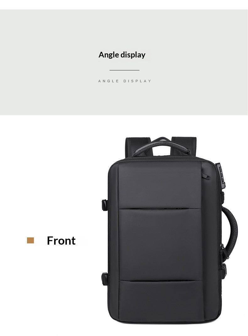 Men’s Expandable Travel Backpack with TSA Lock – Business Laptop Backpack with Wet Dry Separation | Free Shipping