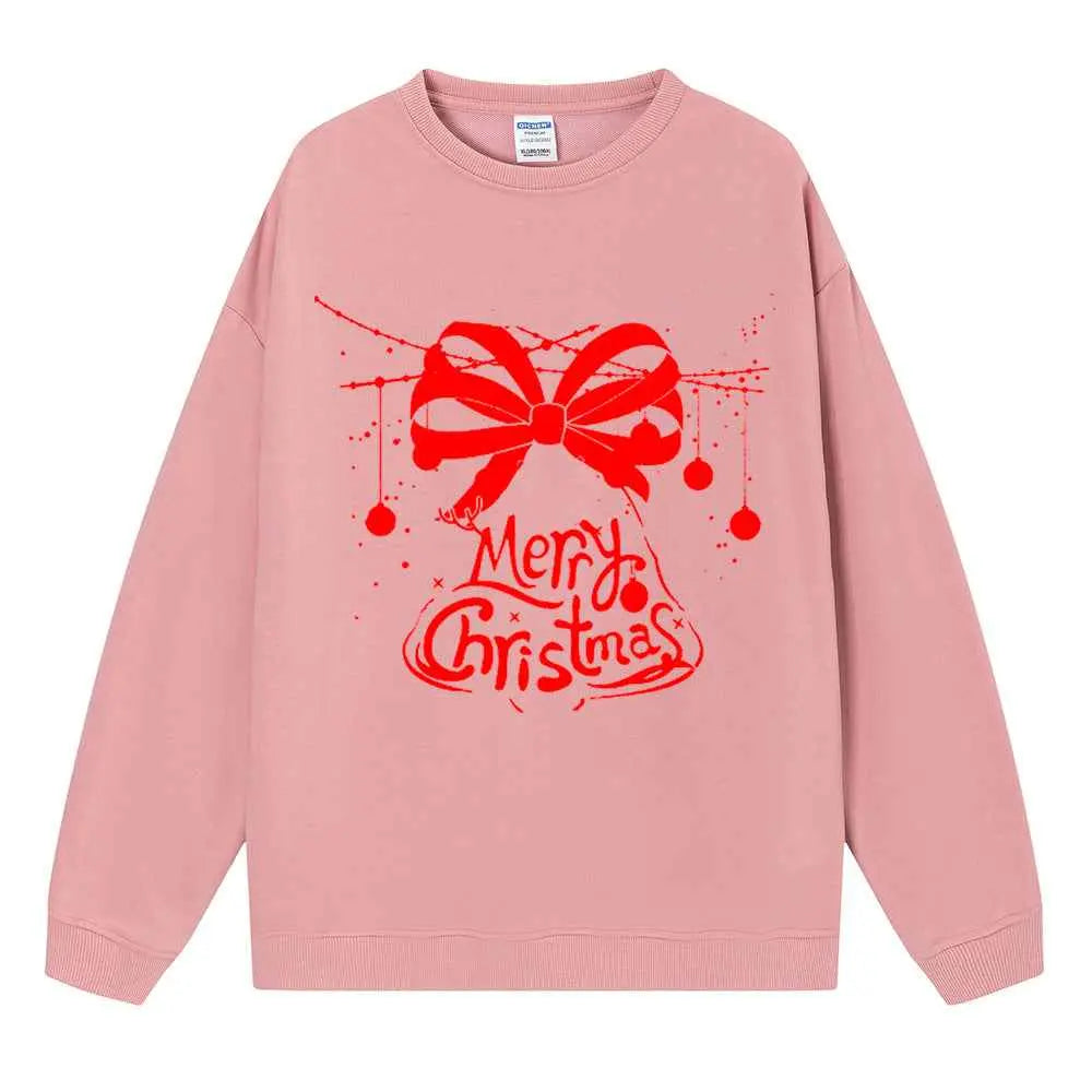 Women’s Christmas Anime Hoodie – Cute Cartoon Loose Fit Sweatshirt