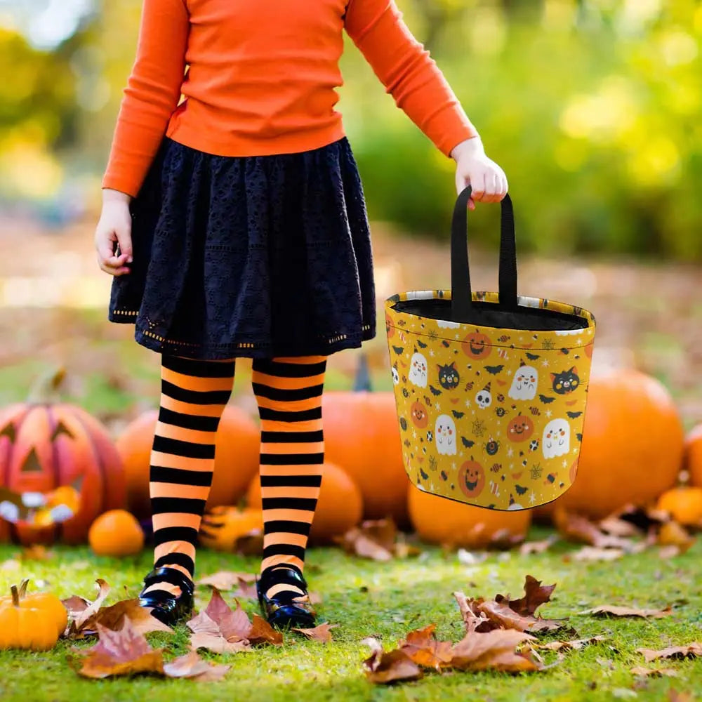 Halloween Candy Tote Bag – Reusable Trick or Treat Polyester Gift Bag EPR