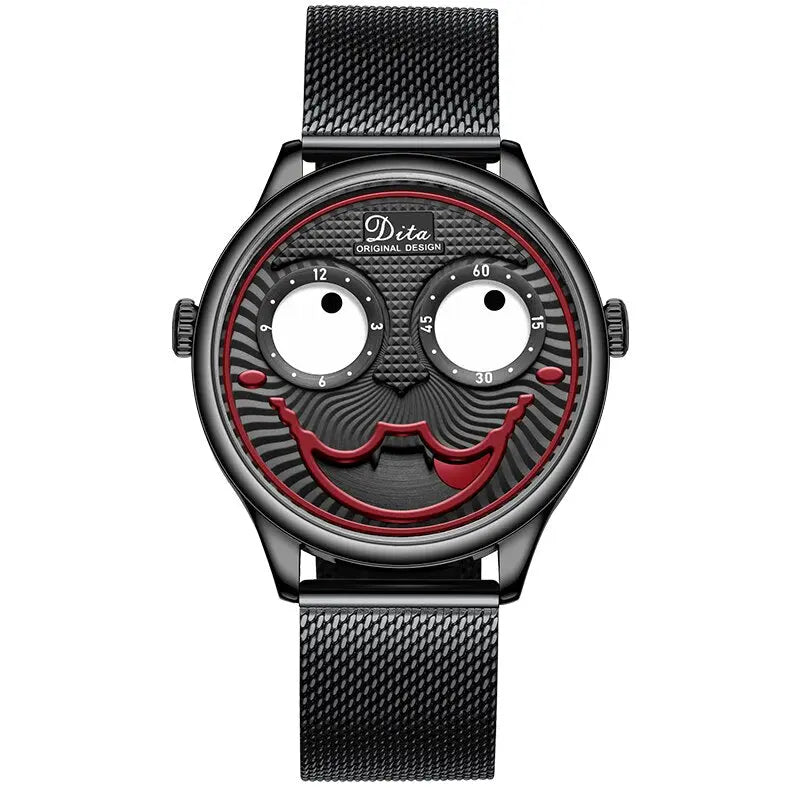 Men’s Joker Quartz Watch – Luxury Designer Leather Strap Fashion Watch EPR