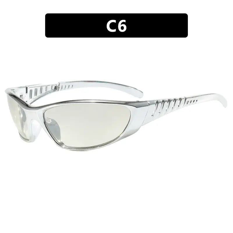 Y2K Futuristic Sunglasses – Retro Street Style UV Protection Shades for Women EPR