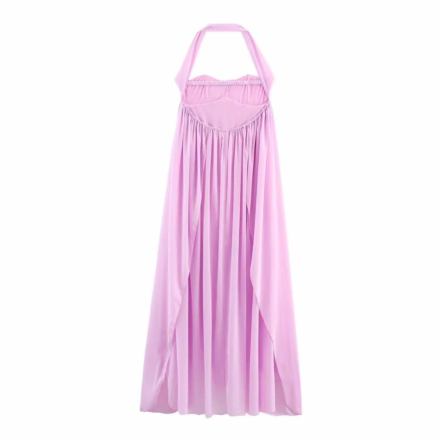 Women’s Halter Neck Maxi Dress – Sleeveless Pencil Bodycon Long Dress EPR