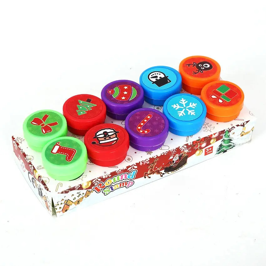 Kids Puzzle Stamp Set – Quick Drying Round Toy Seals for Creative Play EPR